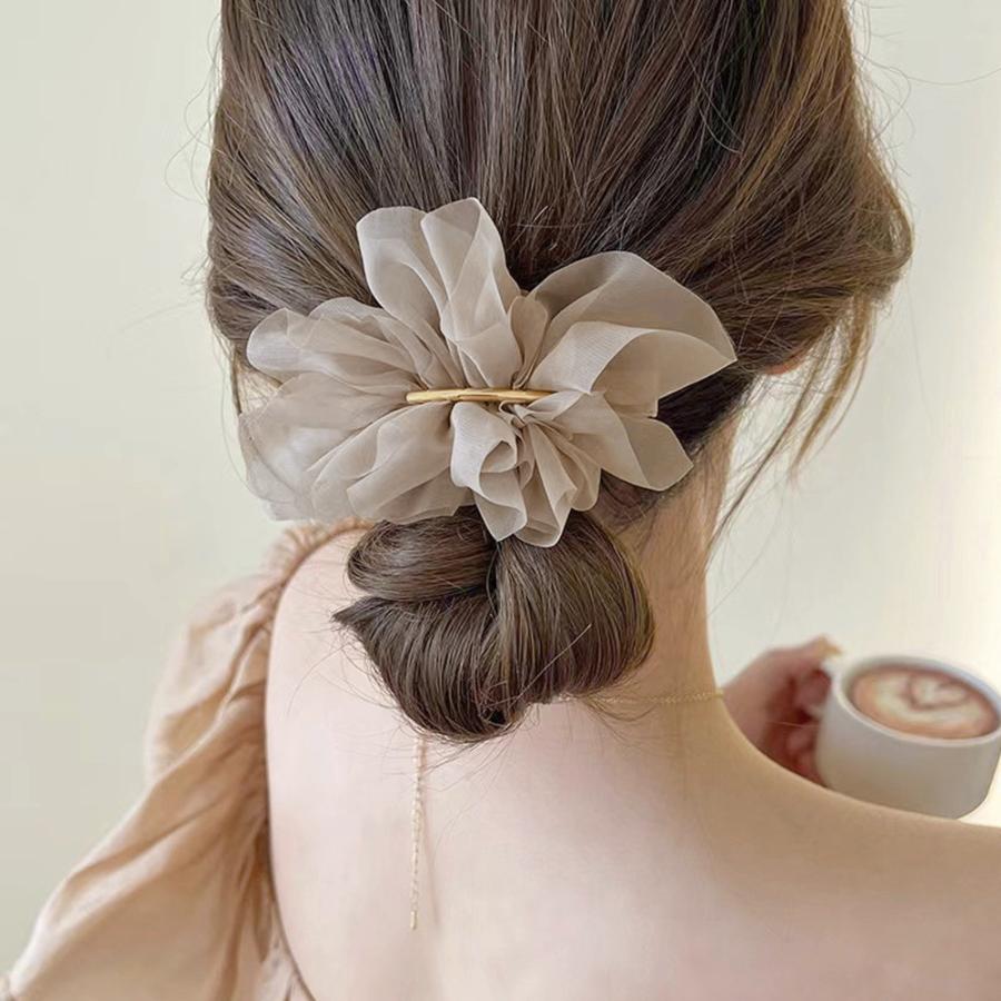 シフォンバレッタ レディースヘアアレンジ