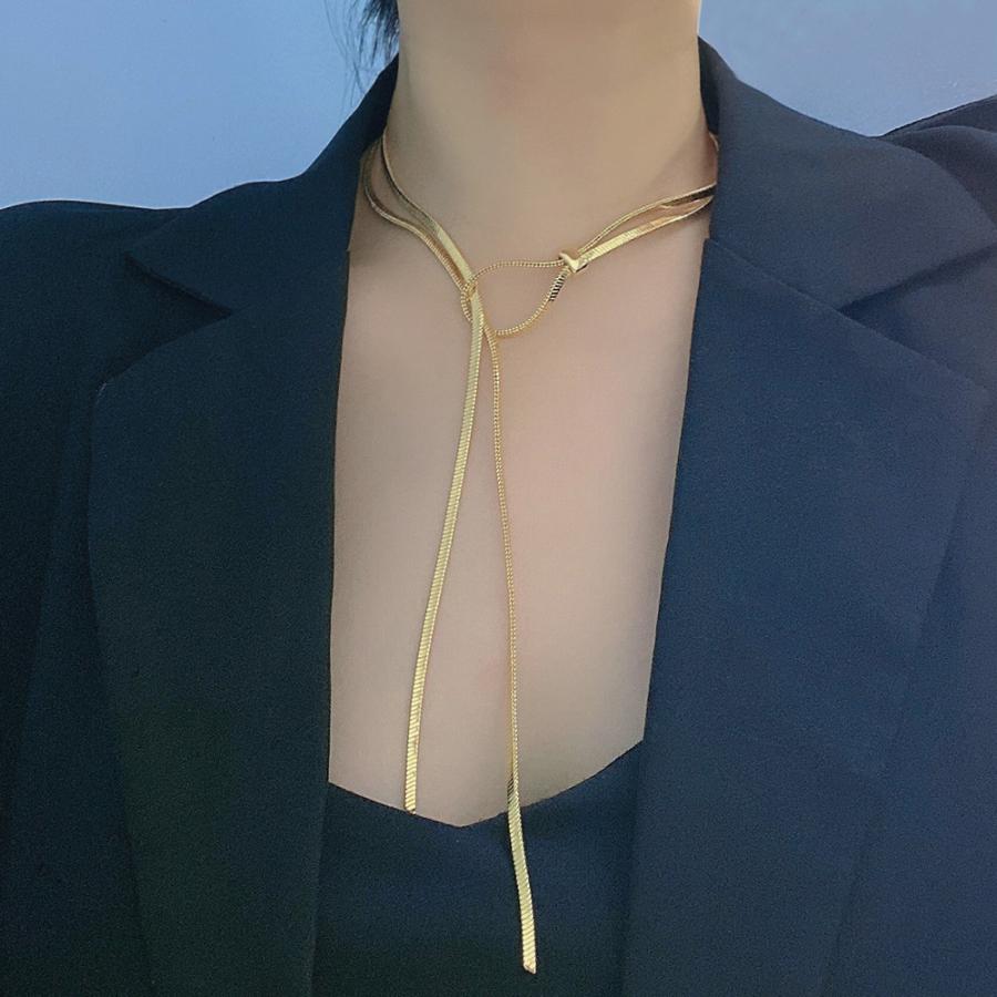 ロングネックレス レディース ラリエット