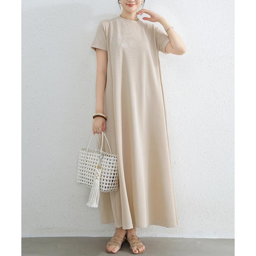 AラインＴシャツワンピース 体型カバー夏